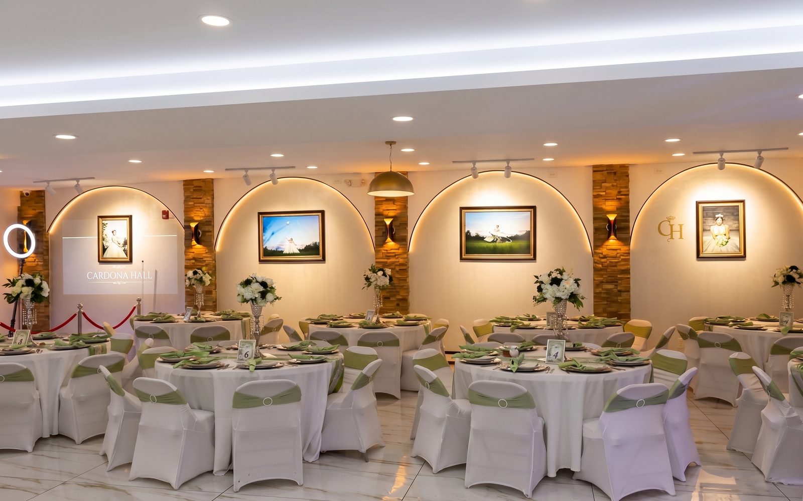 Banquet hall set up